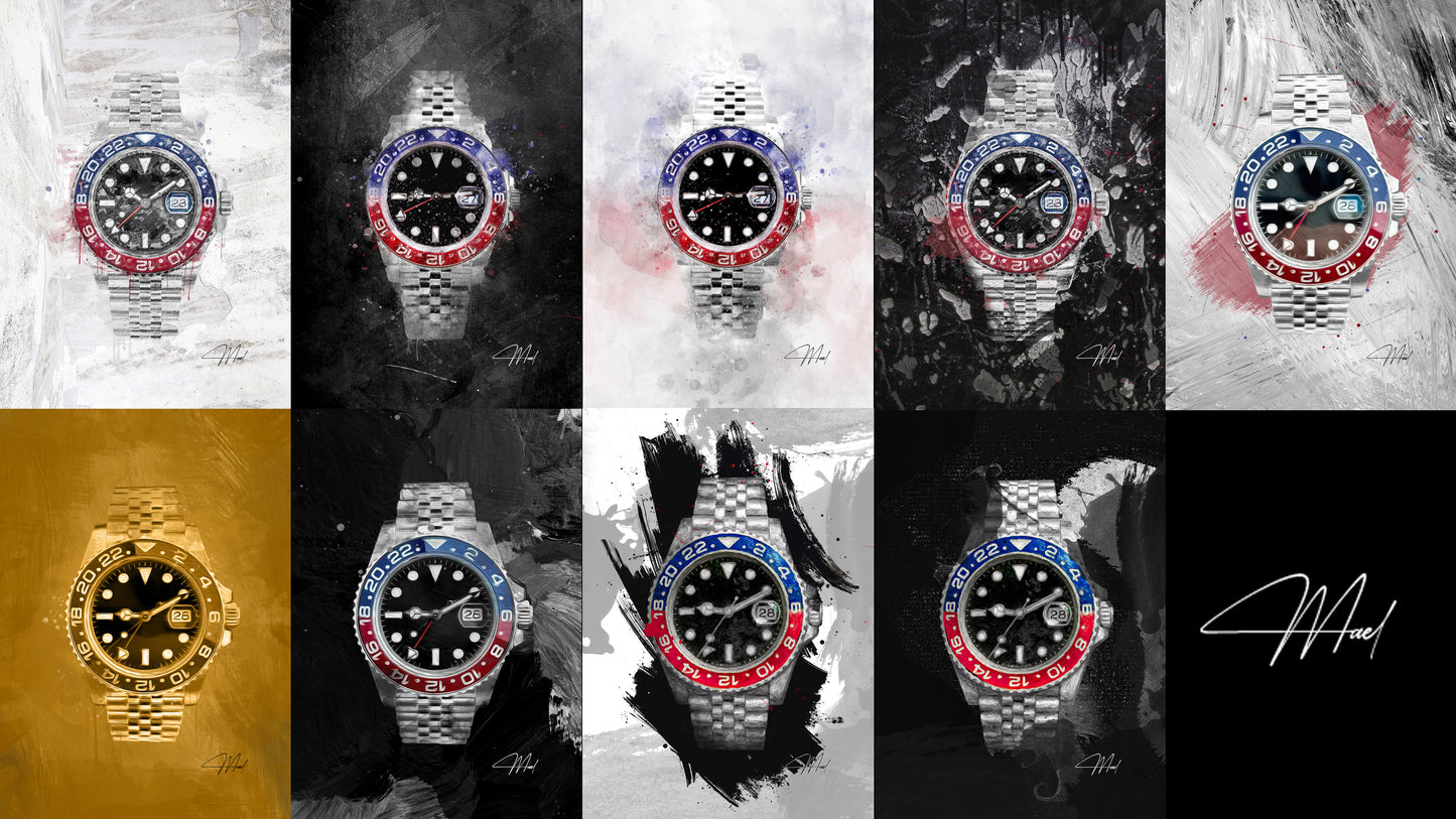 Chronocards digitali by Danny Lazzarin | Contest Rolex Pepsi