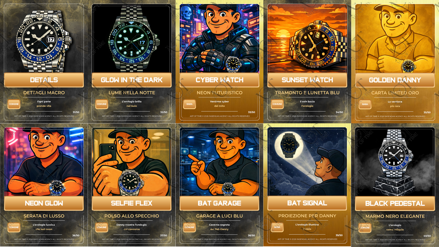 Chrono Card Digitali by Danny Lazzarin | Rolex GMT MASTER II ''Batgirl''